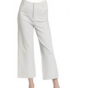 NEW APNY ponte cropped wide leg pant in champagne